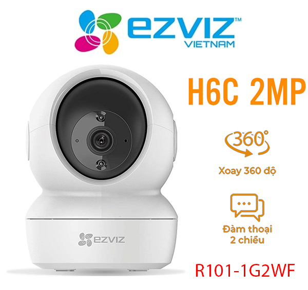 Camera Ezviz H6c 2K⁺ 4MP xoay 360° đàm thoại 2 chiều , CHÍNH HÃNG