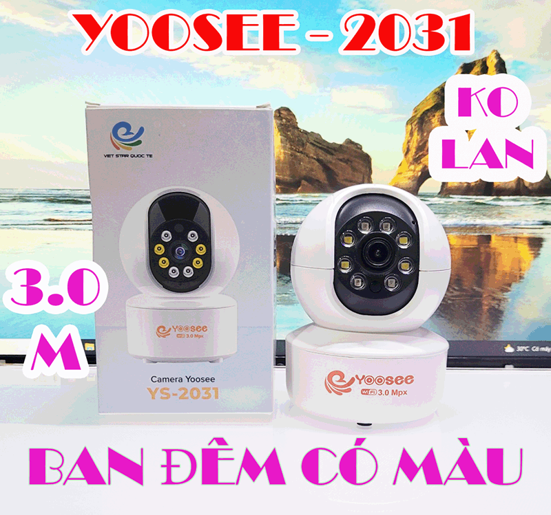CAMERA YOOSEE A10 BÓNG ĐÈN 2K - 2 KHUNG HÌNH SIÊU NÉT