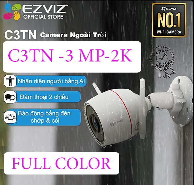 Camera WiFi ngoài trời 3MP EZVIZ C3TN OutPro